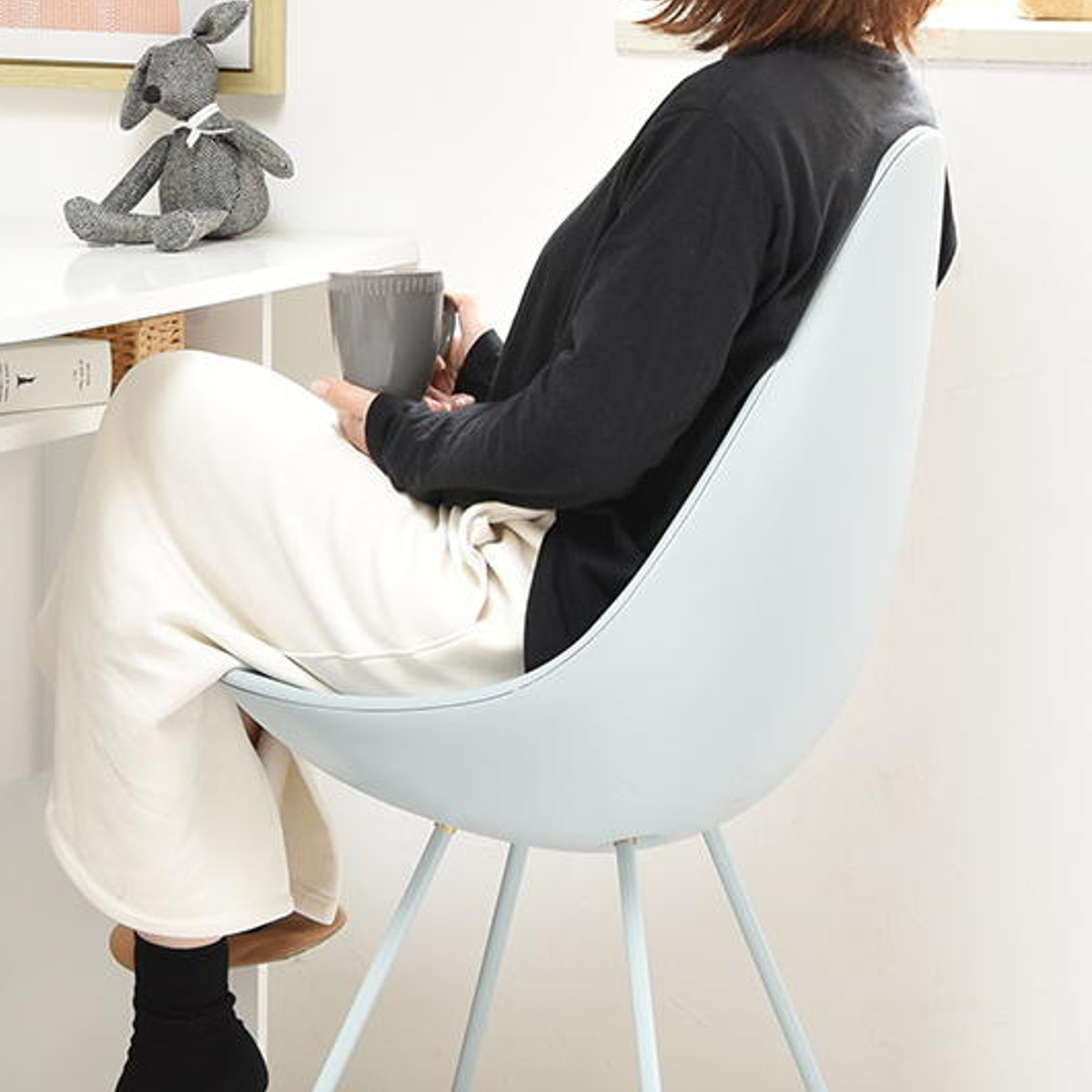 B.Bファニシング ダイニングチェア 座面高45.5cm しずくチェア （ 座面