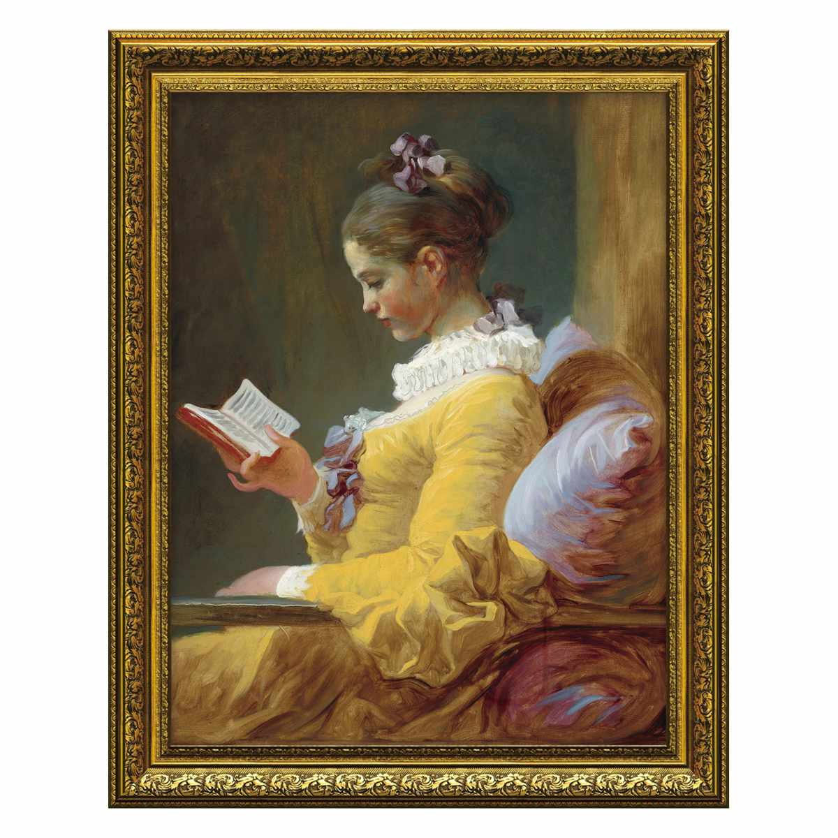 アートパネル ミュージアムアートシリーズ フラゴナール 『読書する娘