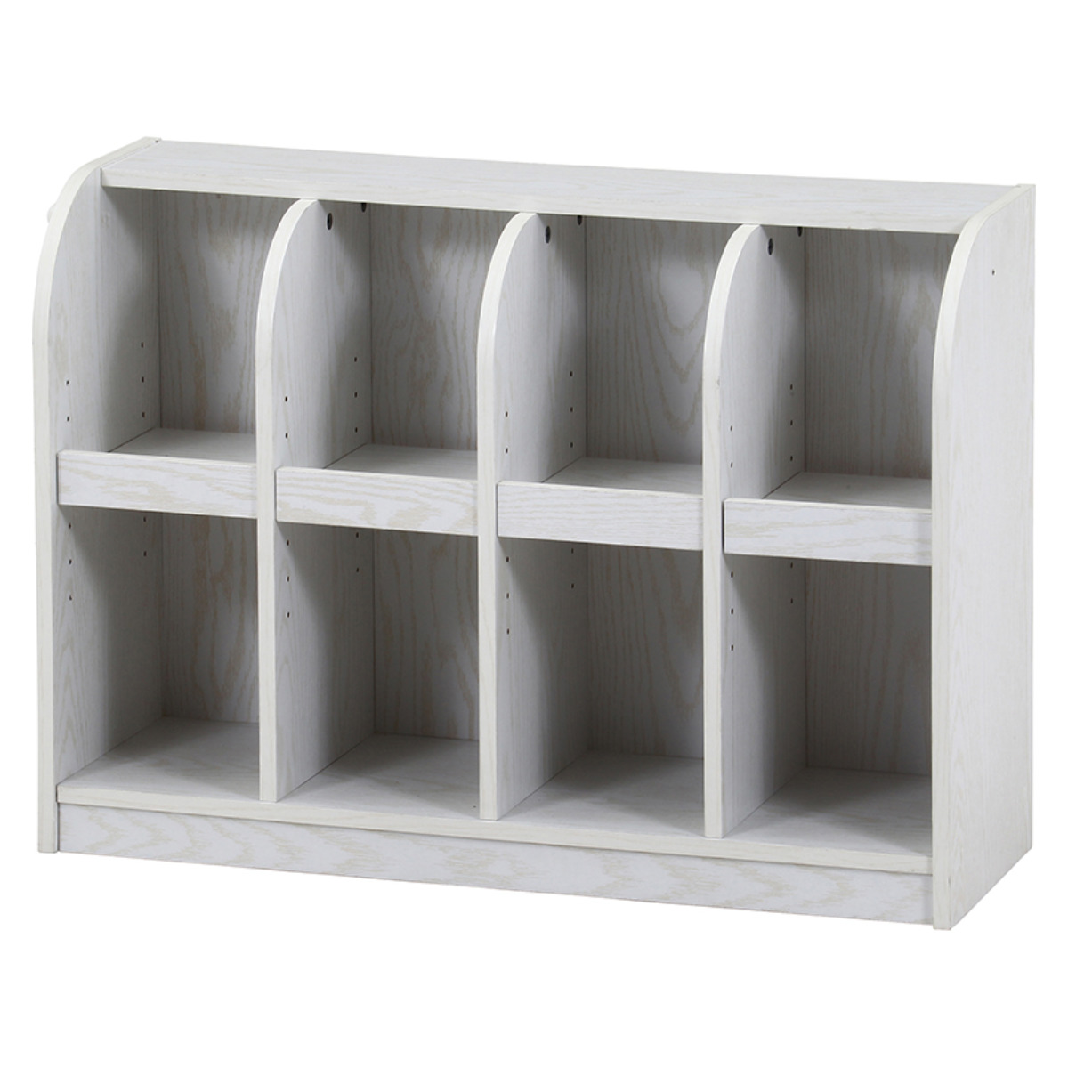 不二貿易（Fuji Boeki） 絵本棚 おもちゃ収納 2段収納 幅86.5cm キッズ