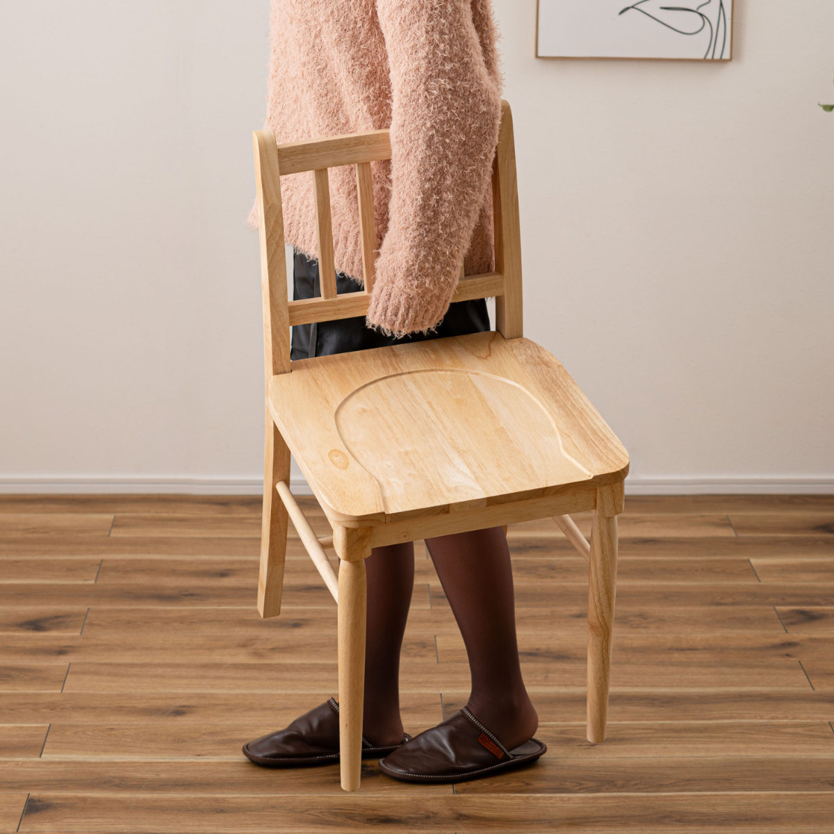 東谷 ダイニングチェア 座面高45cm フレンチカントリー風 （ 天然木