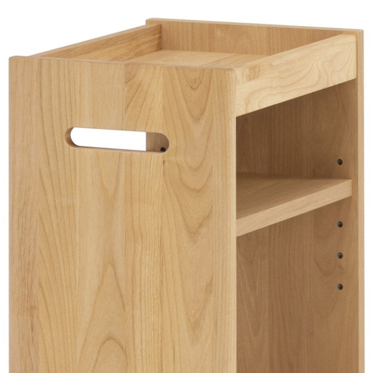 堀田木工所 オープンワゴン キャスター付 高さ61cm 学習収納棚 A4