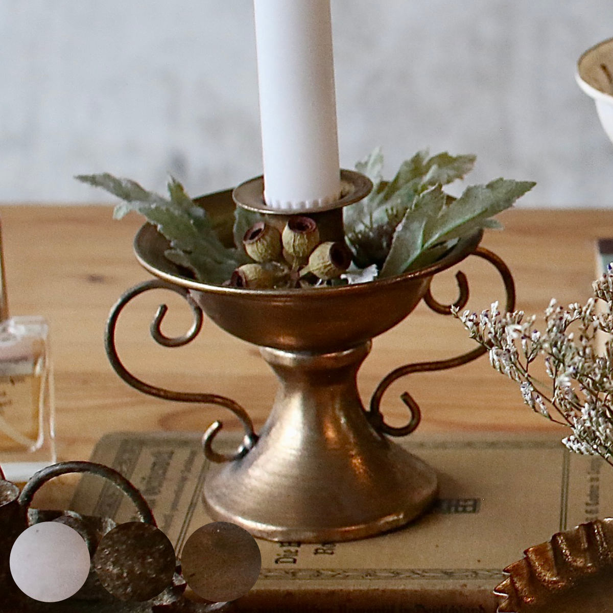 キャンドルホルダー Bタイプ チャーチテーパーキャンドルホルダー