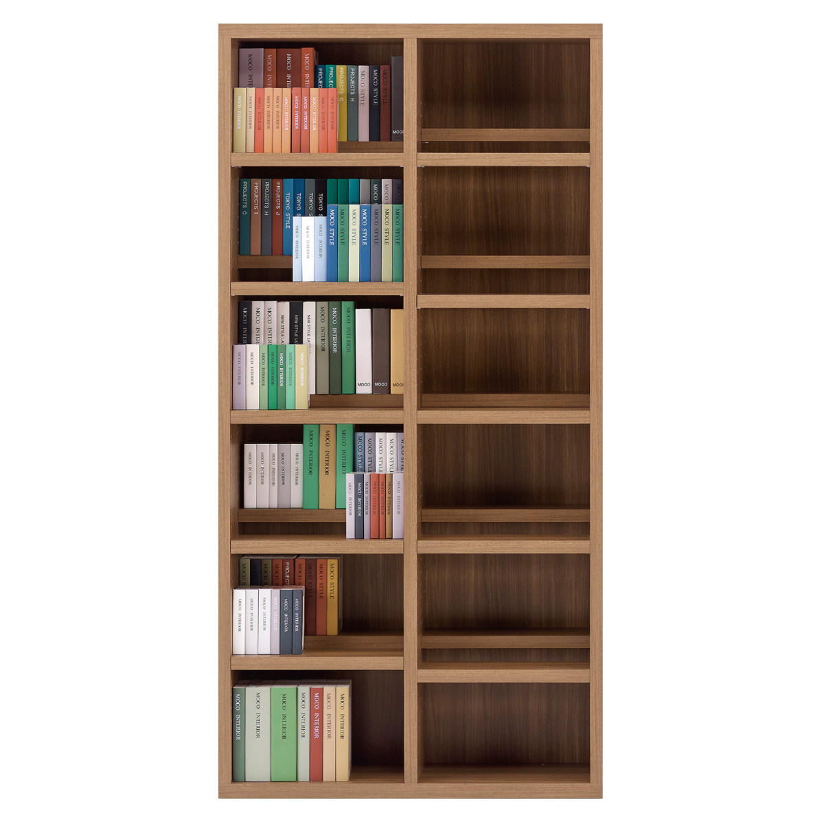 フナモコ（FUNAMOCO） 本棚 幅89.9cm 日本製 コミックシェルフ 6段