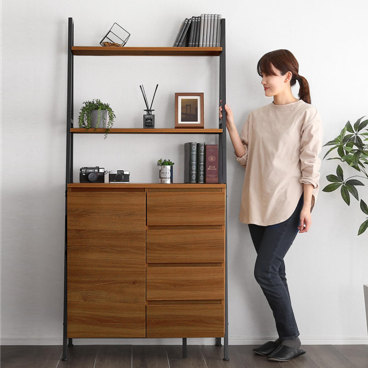 ホームテイスト（HOME taste） チェストラック 幅82.5cm ヴィンテージ