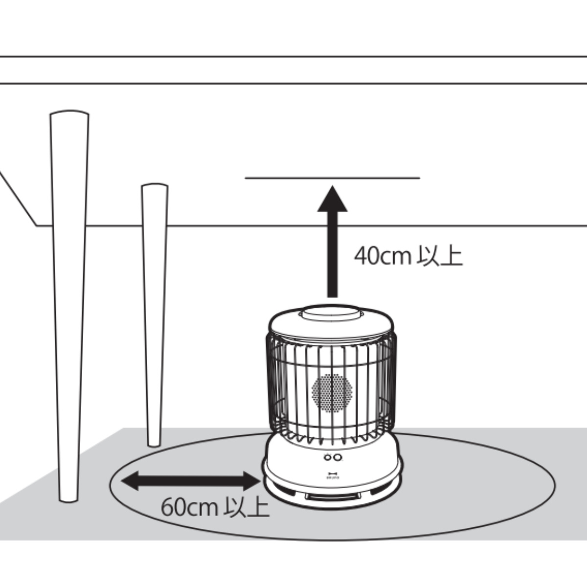 BRUNO（ブルーノ） 全方位型ファンヒーター Classic Stove タイマー
