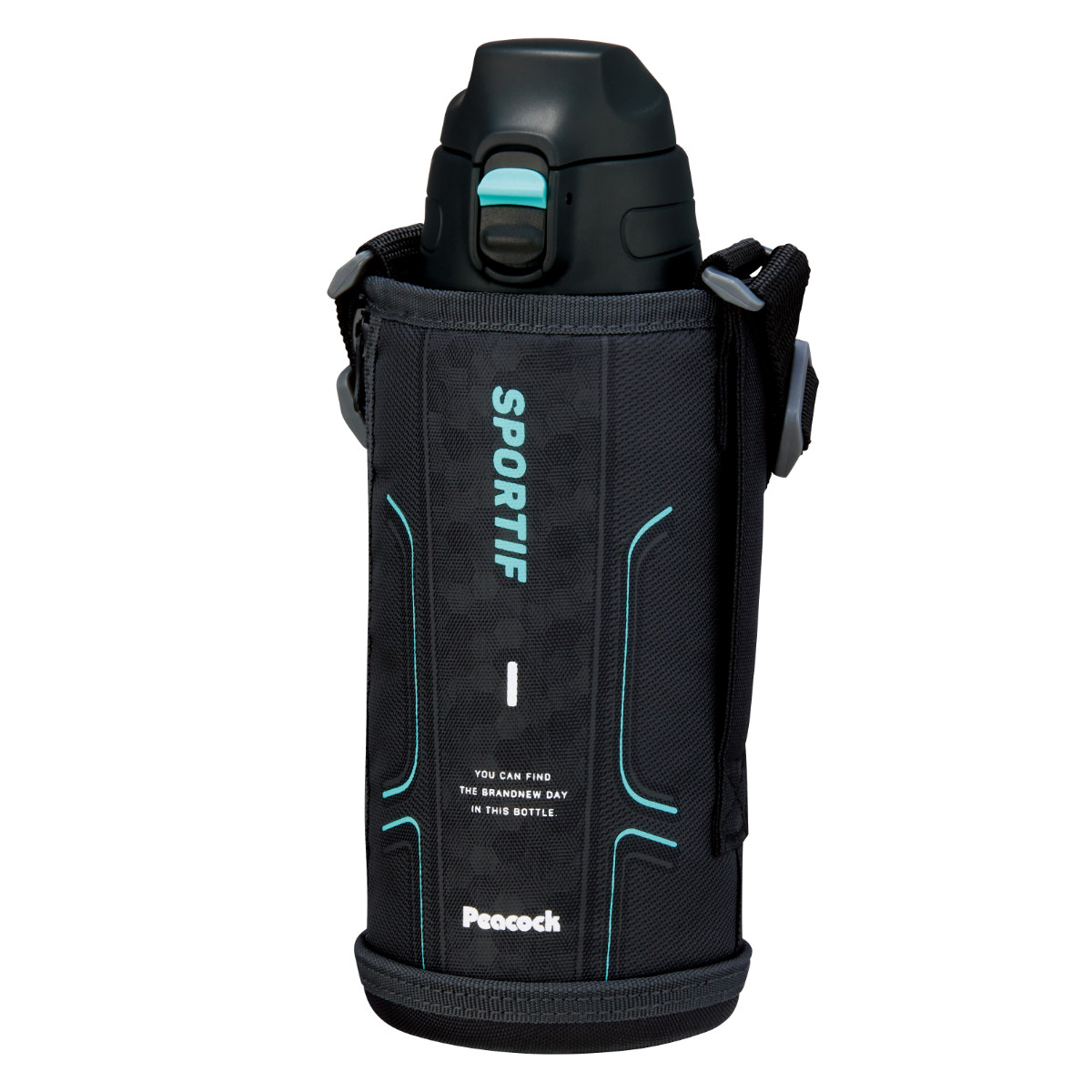 ピーコック魔法瓶工業 水筒 ポーチ付きワンタッチボトル 800ml 保冷