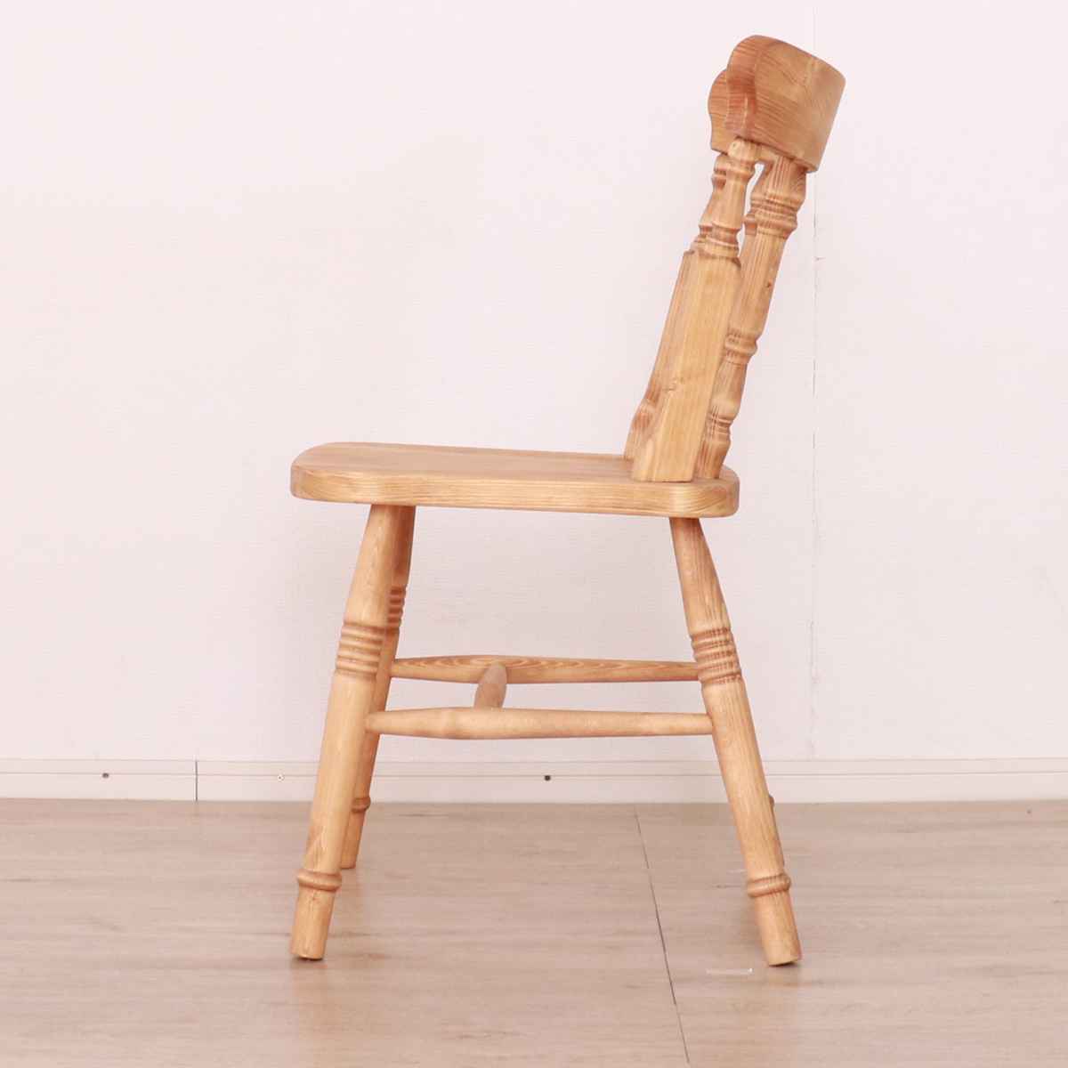 ウィンザーチェア 2脚セット 座面高44cm 天然木 カントリー調