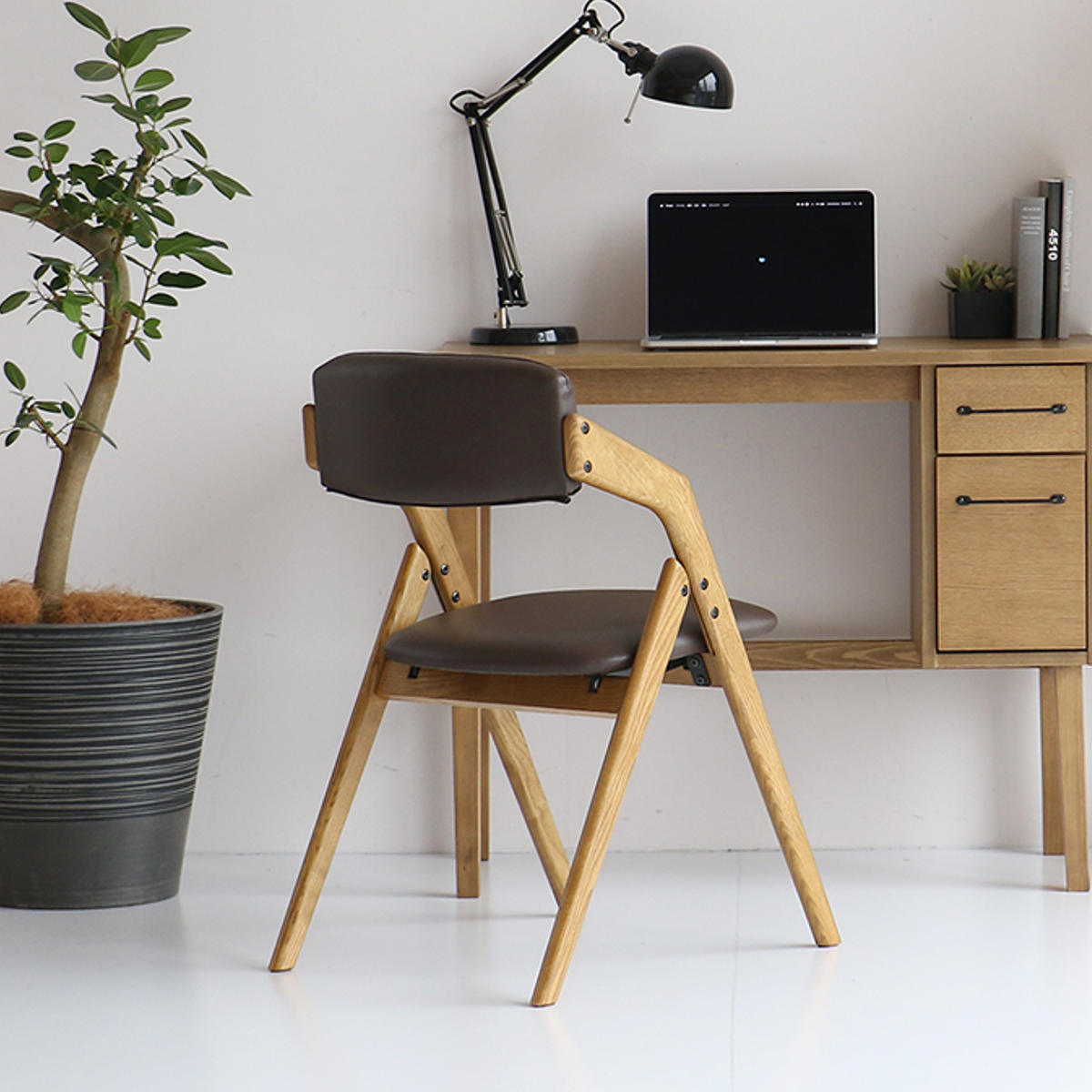 ICHIBA（市場） 特典付き ダイニングチェア 座面高44cm 折りたたみ