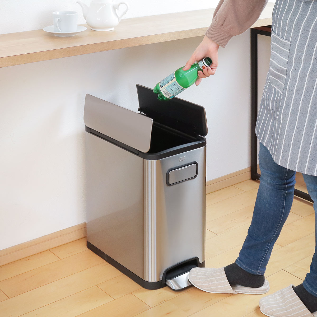 EKO（イーケーオー） ゴミ箱 20L エコフライ ステップビン ペダル