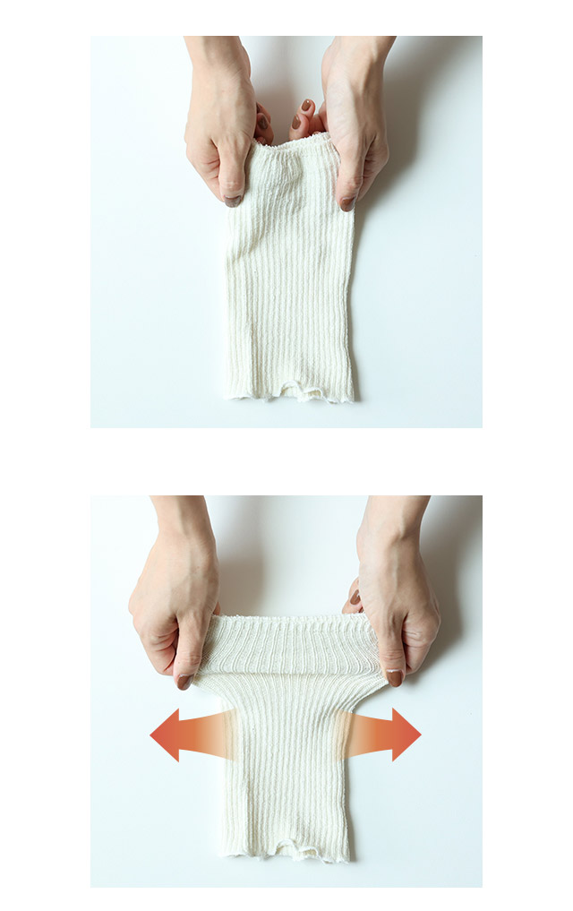 日本製】 2足セット シルク リブ編み 足首ウォーマー レッグウォーマー