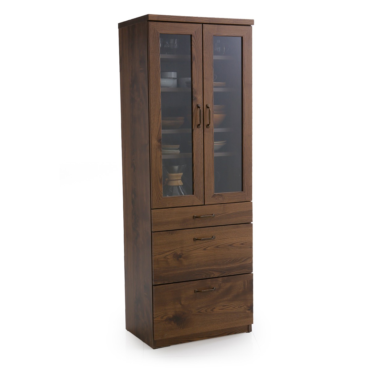 LOWYA（ロウヤ） キッチン収納 食器棚 完成品 キッチンボード おしゃれ