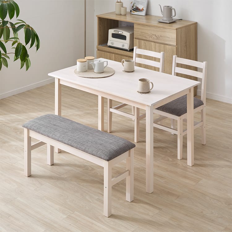 LOWYA（ロウヤ） ダイニングテーブルセット 5点 4人用 おしゃれ 木製