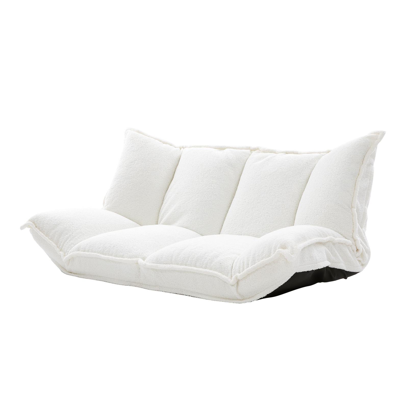 LOWYA（ロウヤ） ローソファー ソファー ベルベット調 ブークレ