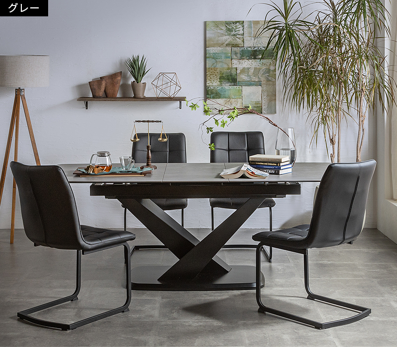 ダイニングテーブル 4人 6人 8人 セラミック 伸長式 伸縮 セラミック