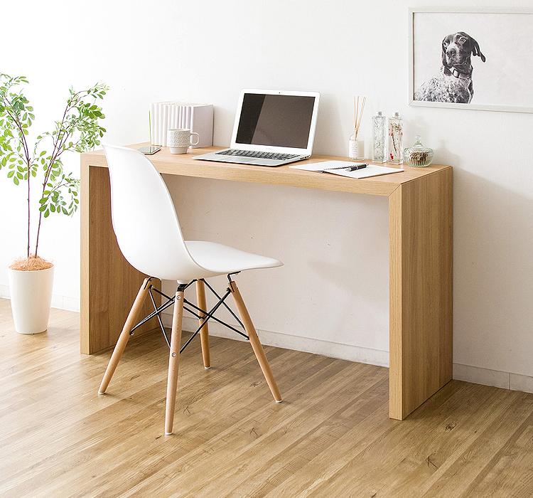 パソコンデスク デスク 机 幅150cm 奥行40cm スリム 木製 おしゃれ