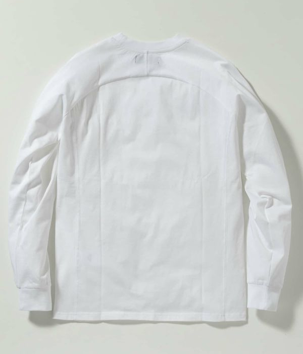 1PIU1UGUALE3 RELAX ボアロゴ刺繍ロングTシャツ 長袖 ロンT