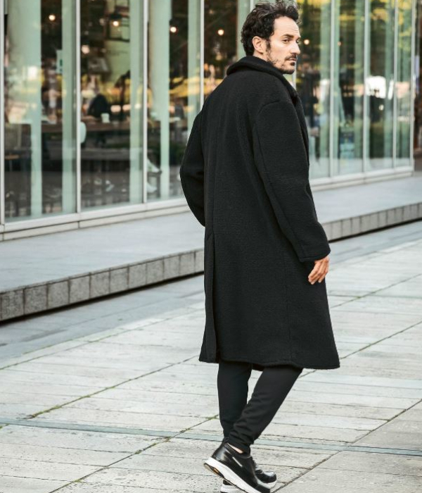 1PIU1UGUALE3 RELAX ダブルボアロングコート 男性 アウター 冬 大人