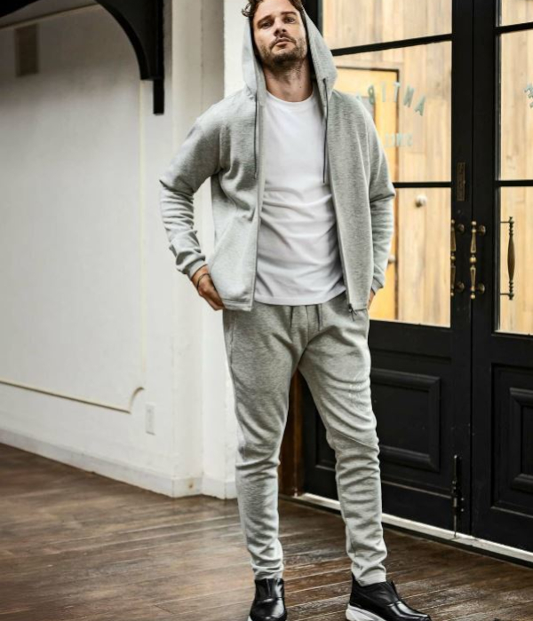 1PIU1UGUALE3 RELAX ラインストーンサークルロゴセットアップ メンズ