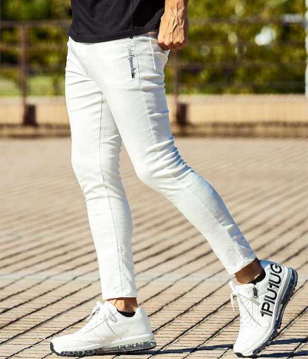 1PIU1UGUALE3 RELAX ストレッチスキニーパンツ メンズ カジュアル