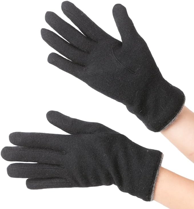 ELLE（エル） カシミヤ 100% ニット 手袋 レディース 防寒 防風 暖かい