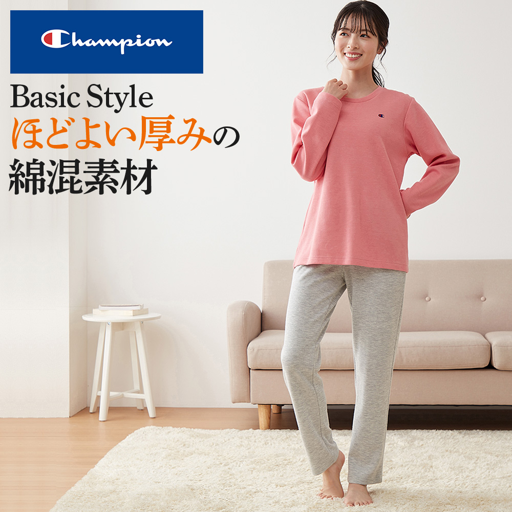 Champion（チャンピオン） ルームウェア レディース 長袖 綿混