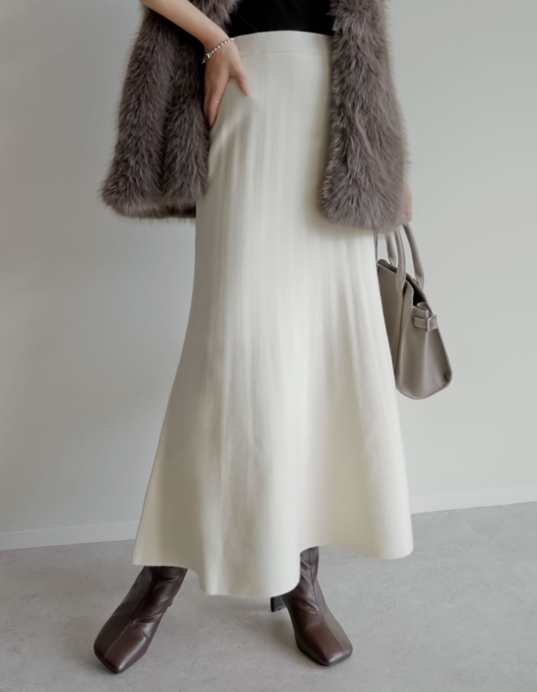 Re:EDIT（リエディ） スカート ロング丈 レディース 4色 低身長 細見え