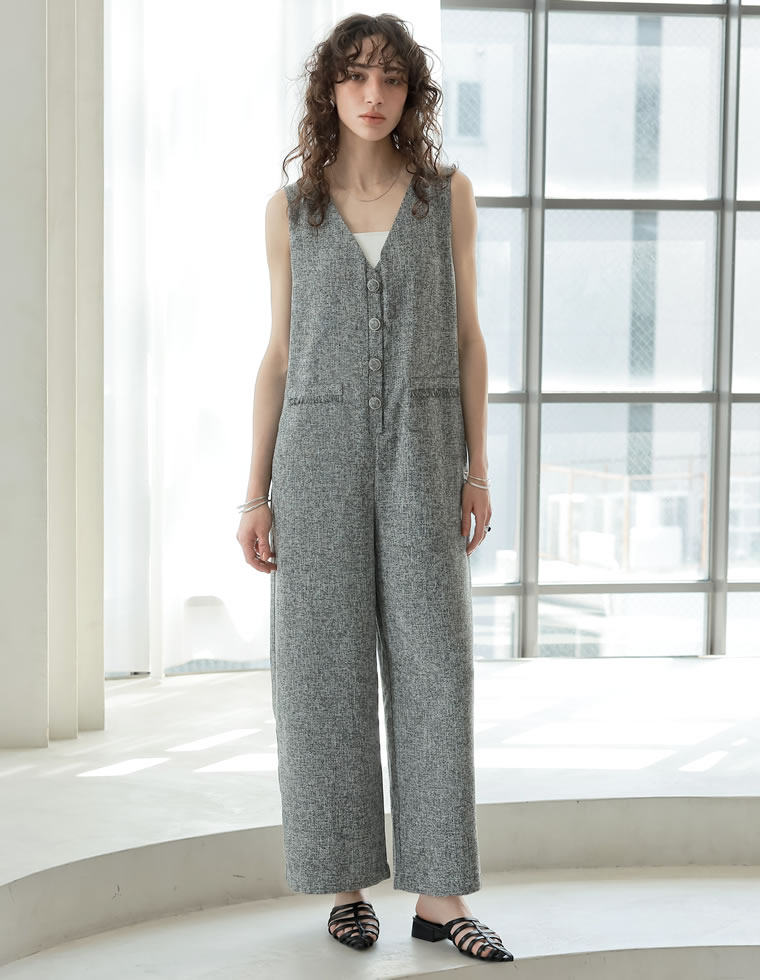 Re:EDIT（リエディ） サマーツイード レディース オールインワン