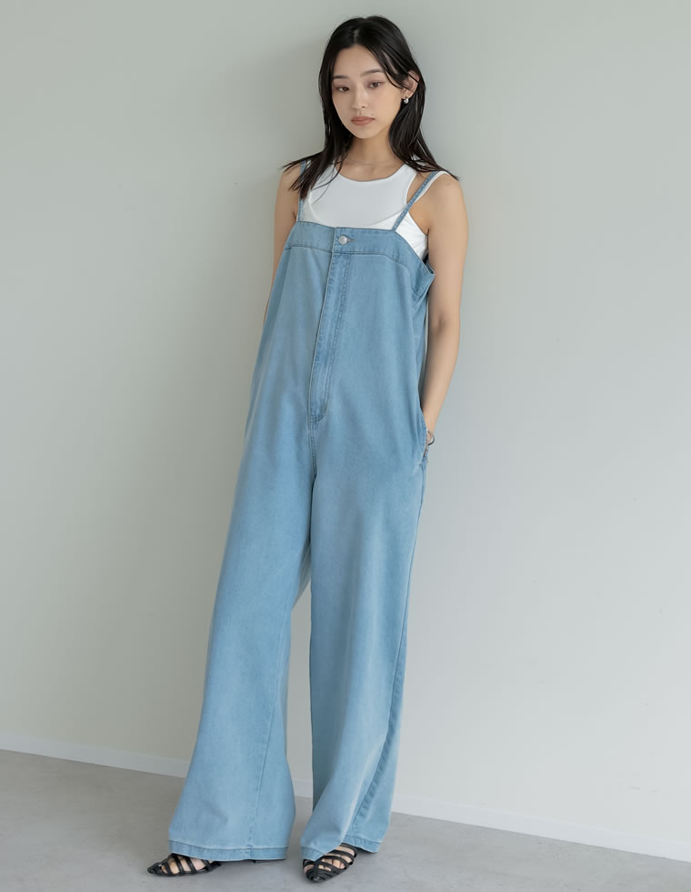 Re:EDIT（リエディ） オールインワン レディース サロペット デニム