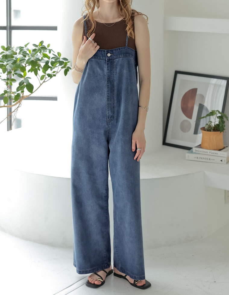 Re:EDIT（リエディ） オールインワン レディース サロペット デニム