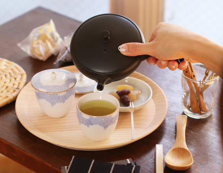 東屋 山茶盆 杉（スギ） トレイ トレー 挽物 お盆 日本製 : がらんどう