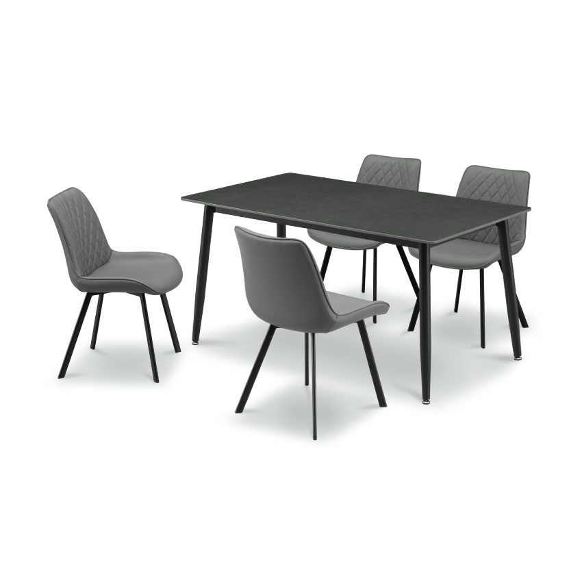 ダイニングセット セラミック 4人 ダイニングテーブルセット 5点セット