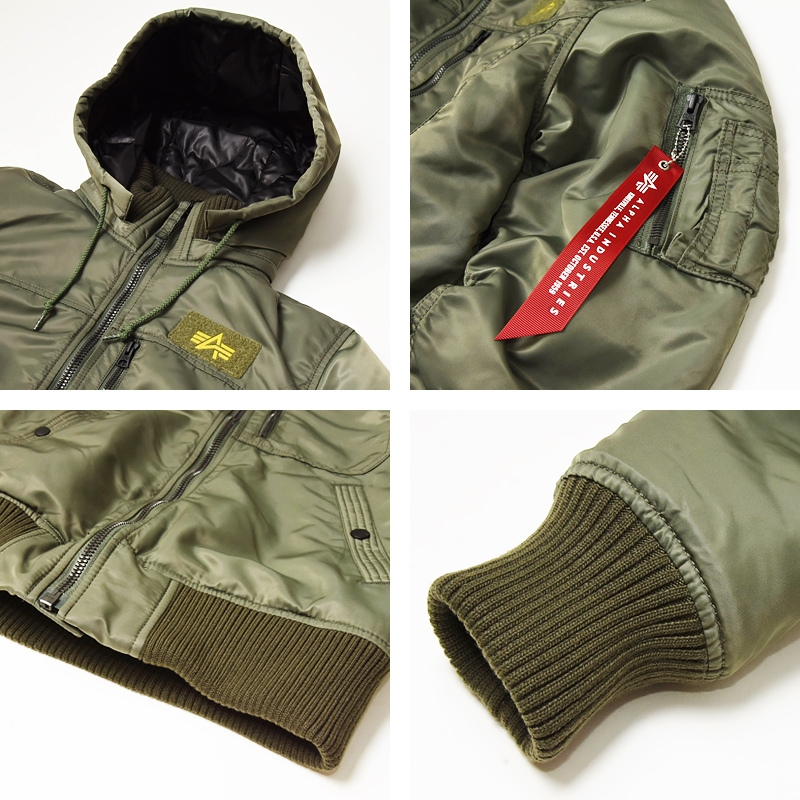 Alpha Industries（アルファ・インダストリーズ） フーデッド リブ