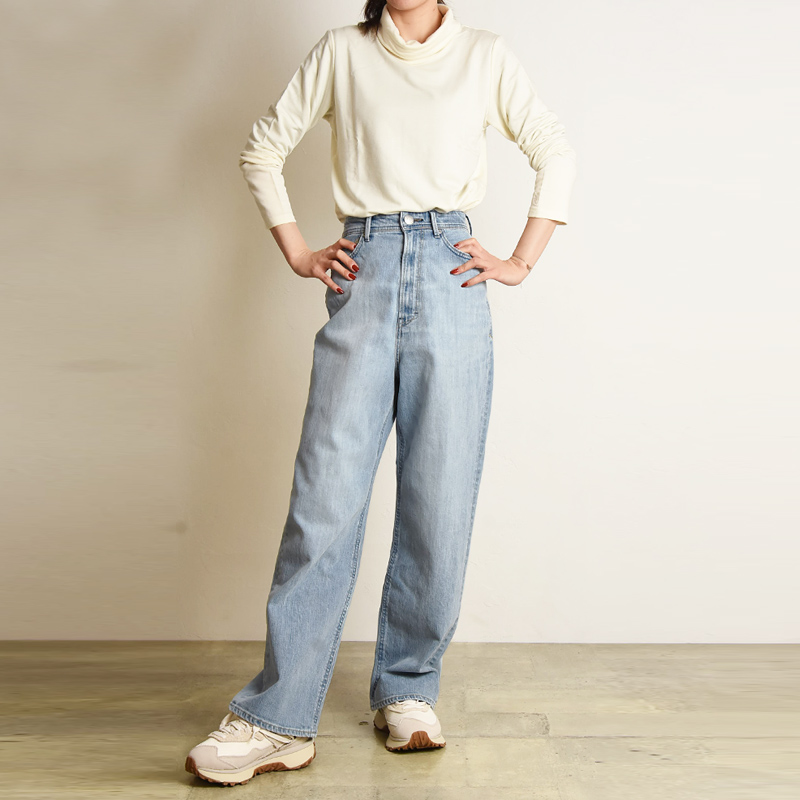 YANUK（ヤヌーク） 裾上げ無料 ジョーン JOAN ルーズ ストレート Loose