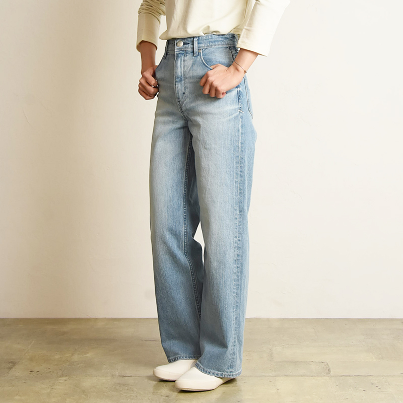 YANUK（ヤヌーク） 裾上げ無料 リリス LILITH ワイドストレート デニム