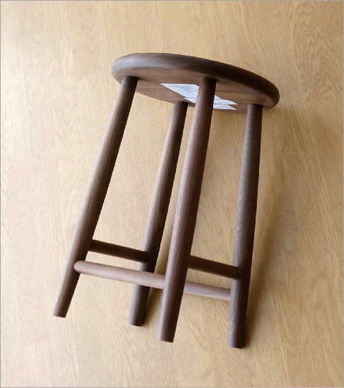 スツール 木製 天然木 丸椅子 おしゃれ 無垢 ナチュラルウッドの