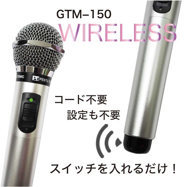 PENTATONIC マイマイク GTM-150 マットブラック カラオケマイク