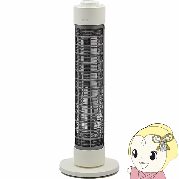 cado（カドー） 電気ヒーター 電気ストーブ 首振り機能 ホワイト SOL