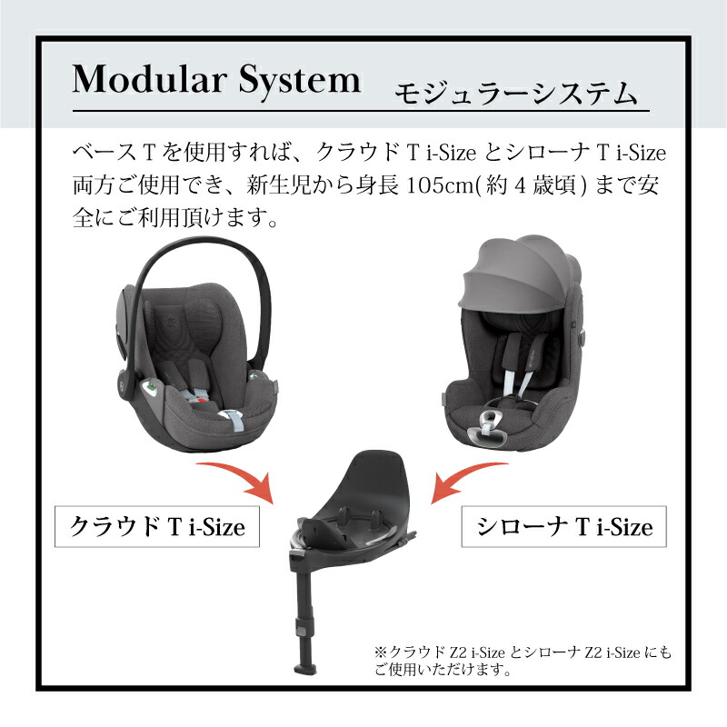 サイベックス（CYBEX） ベースT シローナSIRONA Ti-Size対応 クラウド