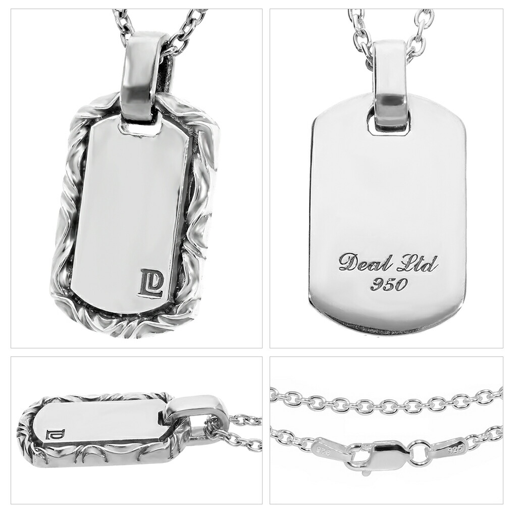 DEAL DESIGN（ディールデザイン） RT:FLAME TOP シルバー ネックレス