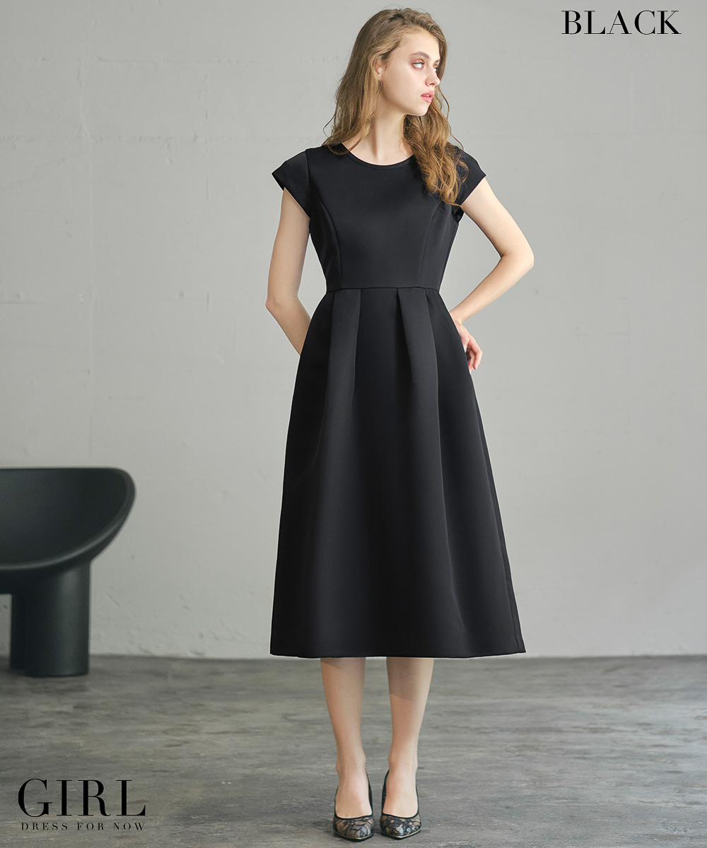 パーティードレス 結婚式 ワンピース 大きいサイズ 袖あり ロング丈