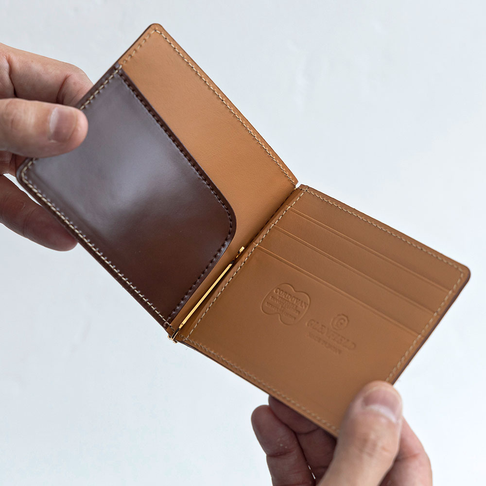 コードバン レザー 日本製 マネークリップ 札バサミ 本革 GLENFIELD