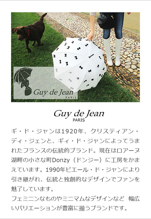 ラスト1点 GUY DE JEAN ギ・ド・ジャン パリジェンヌ 雨傘 折傘