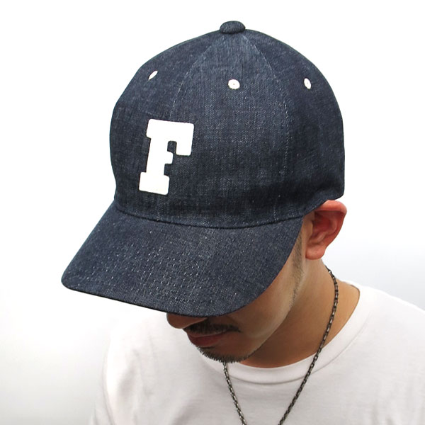 FULLCOUNT（フルカウント） [ #6843 ] 6Panel Denim Baseball Cap 'F