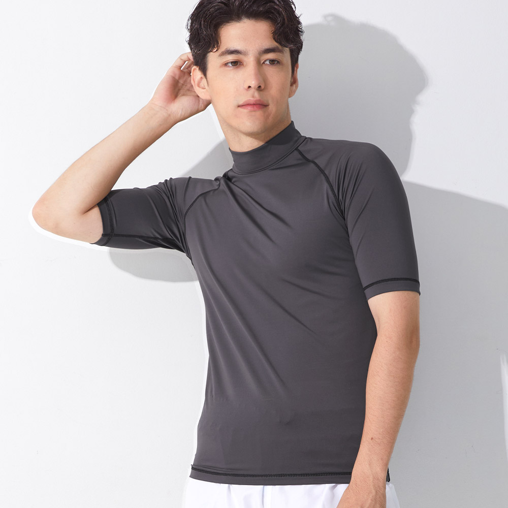 GRID SURF（グライドサーフ） ラッシュガード Tシャツ 半袖 メンズ