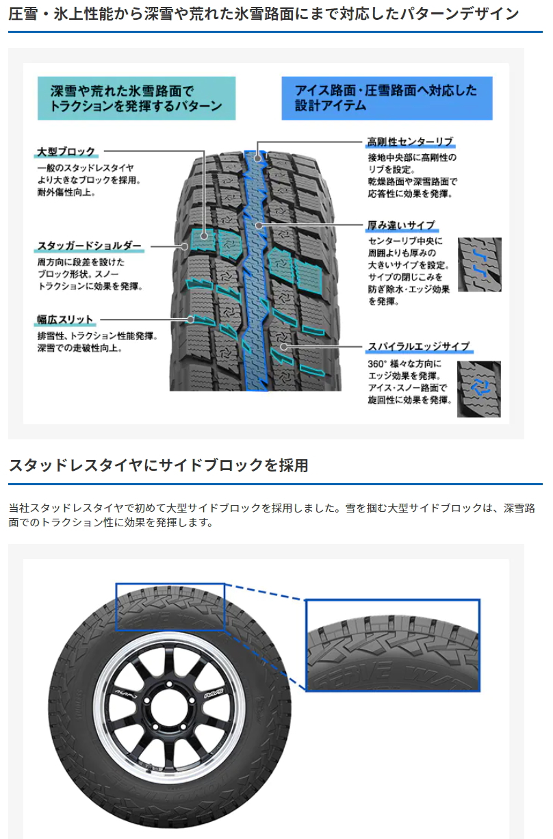 OBSERVE スタッドレス LT 285/70R17 116/113Q トーヨー W/T-R