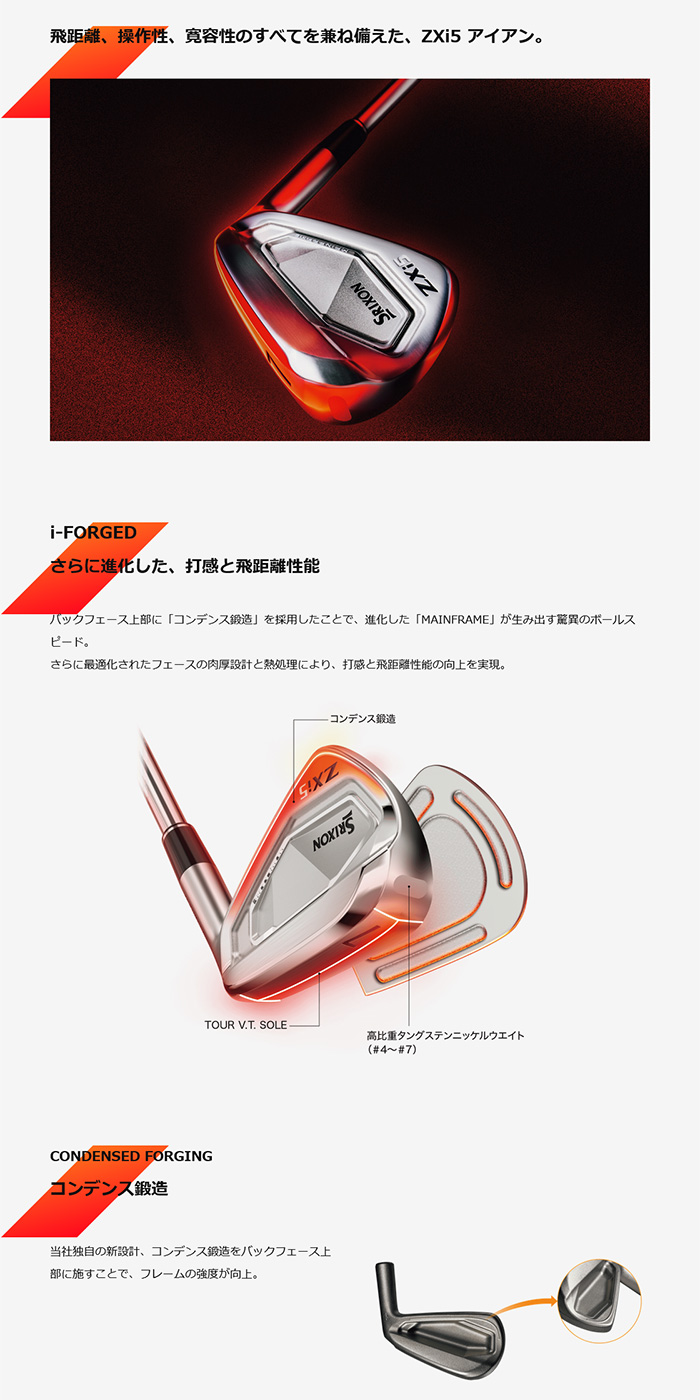 SRIXON ゴルフクラブ カスタム スリクソン ZXi5 アイアンダイナミック