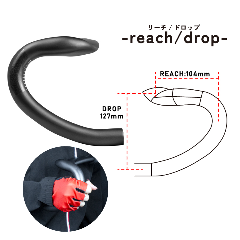 GORIX エアロハンドル カーボン ドロップハンドル ゴリックス 軽量