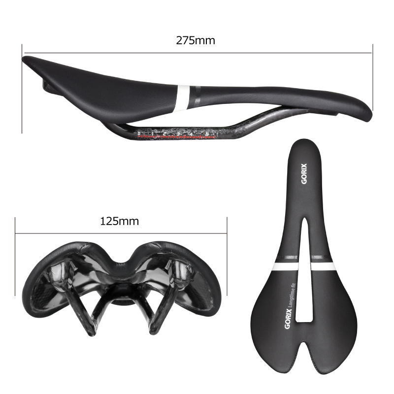 GORIX 【送料無料】カーボンサドル 自転車 サドル カーボン ロード