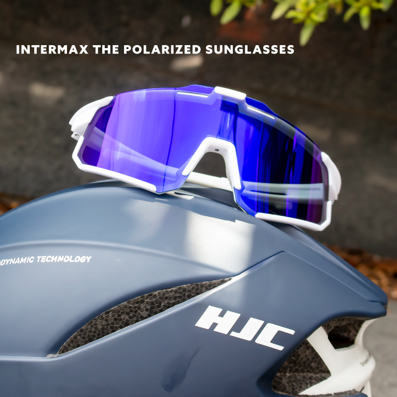 スポーツサングラス 偏光 [偏光レンズ UVカット 紫外線 軽量] 大きい