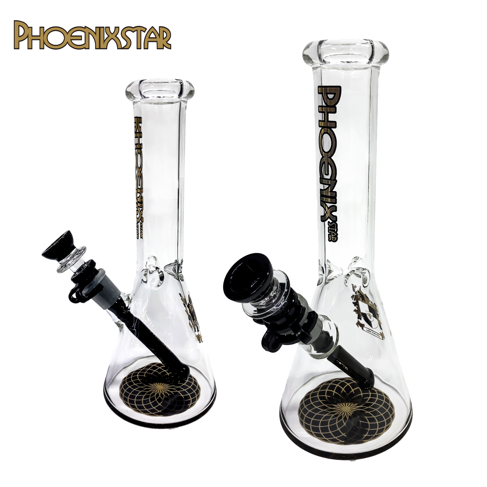 喫煙具 ガラスボング PHOENIX STAR ビーカークリップボング 25cm